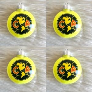 Ornaments Águilas del América  set of 4